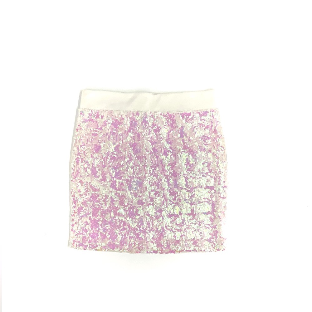 NWT Sweet Rain Pink Sequence MIDI Skirt Size Medium